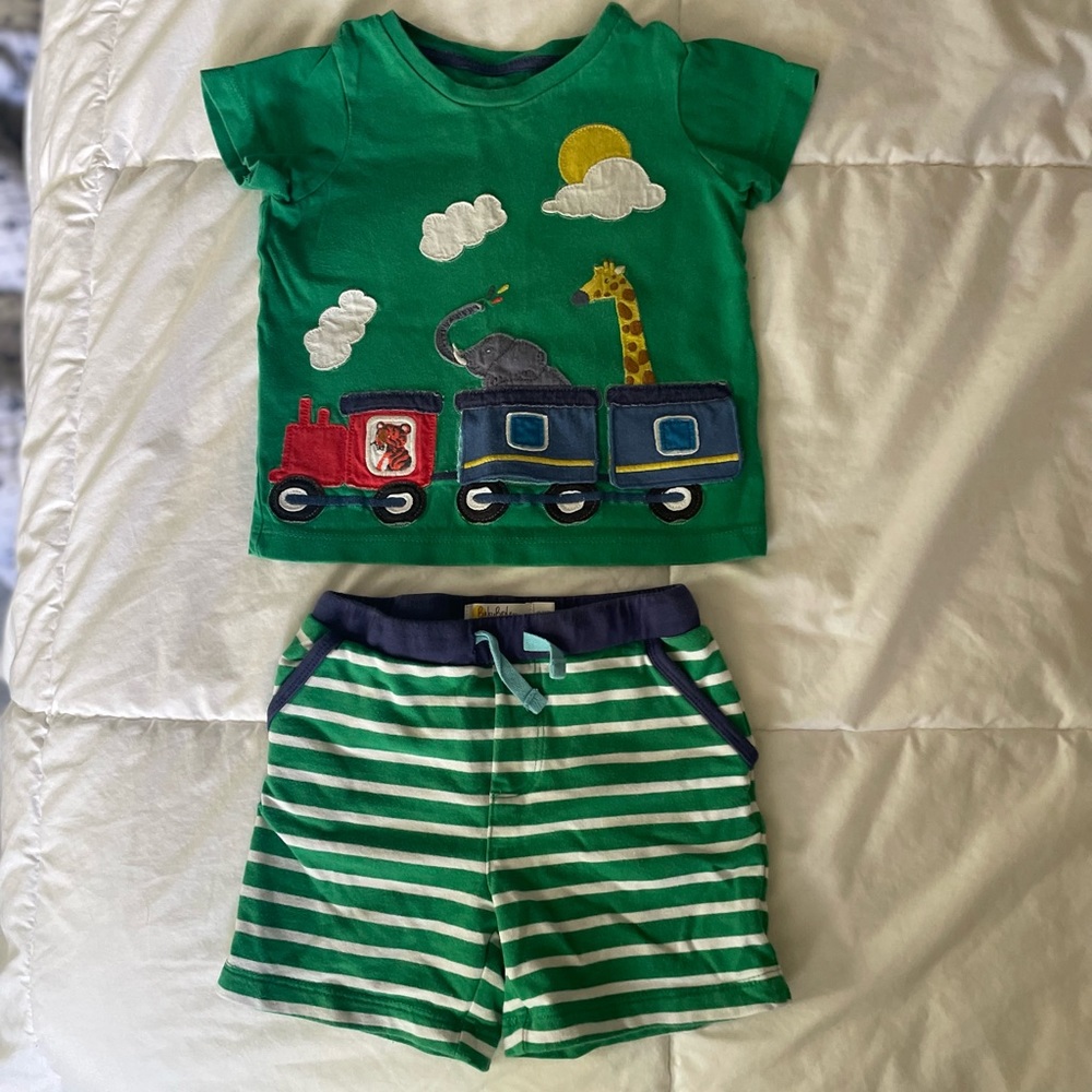 Mini Boden Tshirt & Short Set